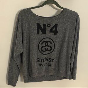 Stussy Brand Long Sleeve Graphic Top